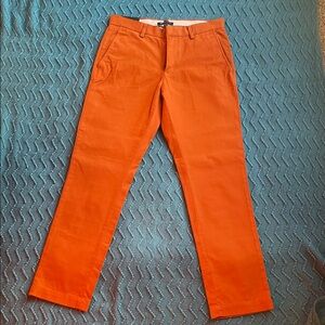 Banana Republic Men's Vibrant Orange Chinos